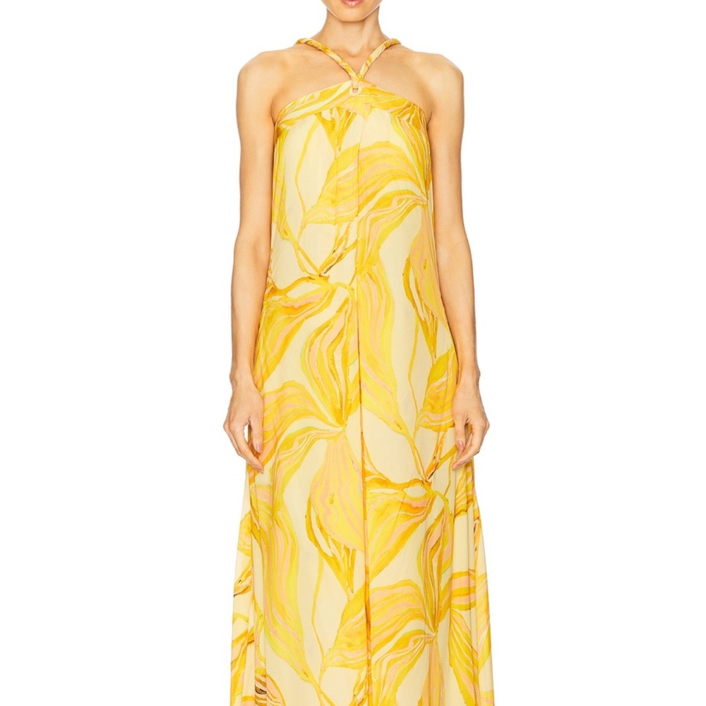 Alexis Yellow Halter Amalfi Dress
